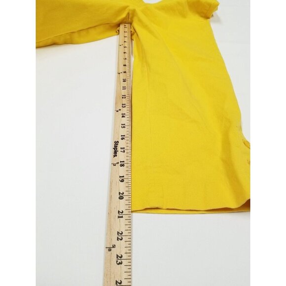 Monroe & Main Womens Yellow Cropped Pants Size 8‎ High Waisted - Picture 8 of 10